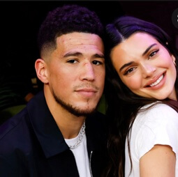 Mya Powell's brother Devin Booker with his girlfriend Kendall Jenner